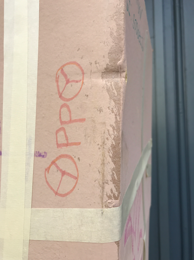 Had to make sure Oppo was represented on the “Berlin Wall”